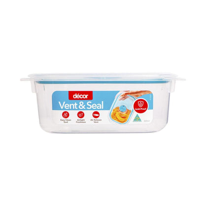 Decor Vent & Seal Plastic Container - 500mL