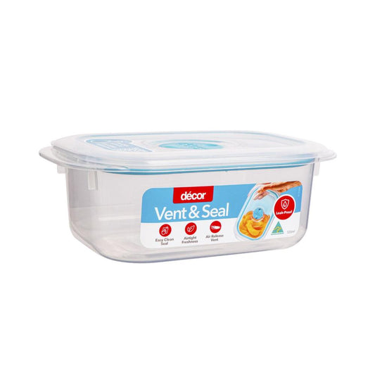 Decor Vent & Seal Plastic Container - 500mL