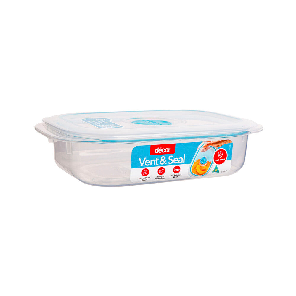 Decor Vent & Seal Plastic Container - 650mL