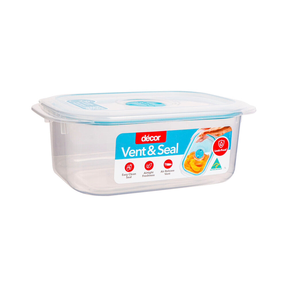 Decor Vent & Seal Plastic Container - 1L