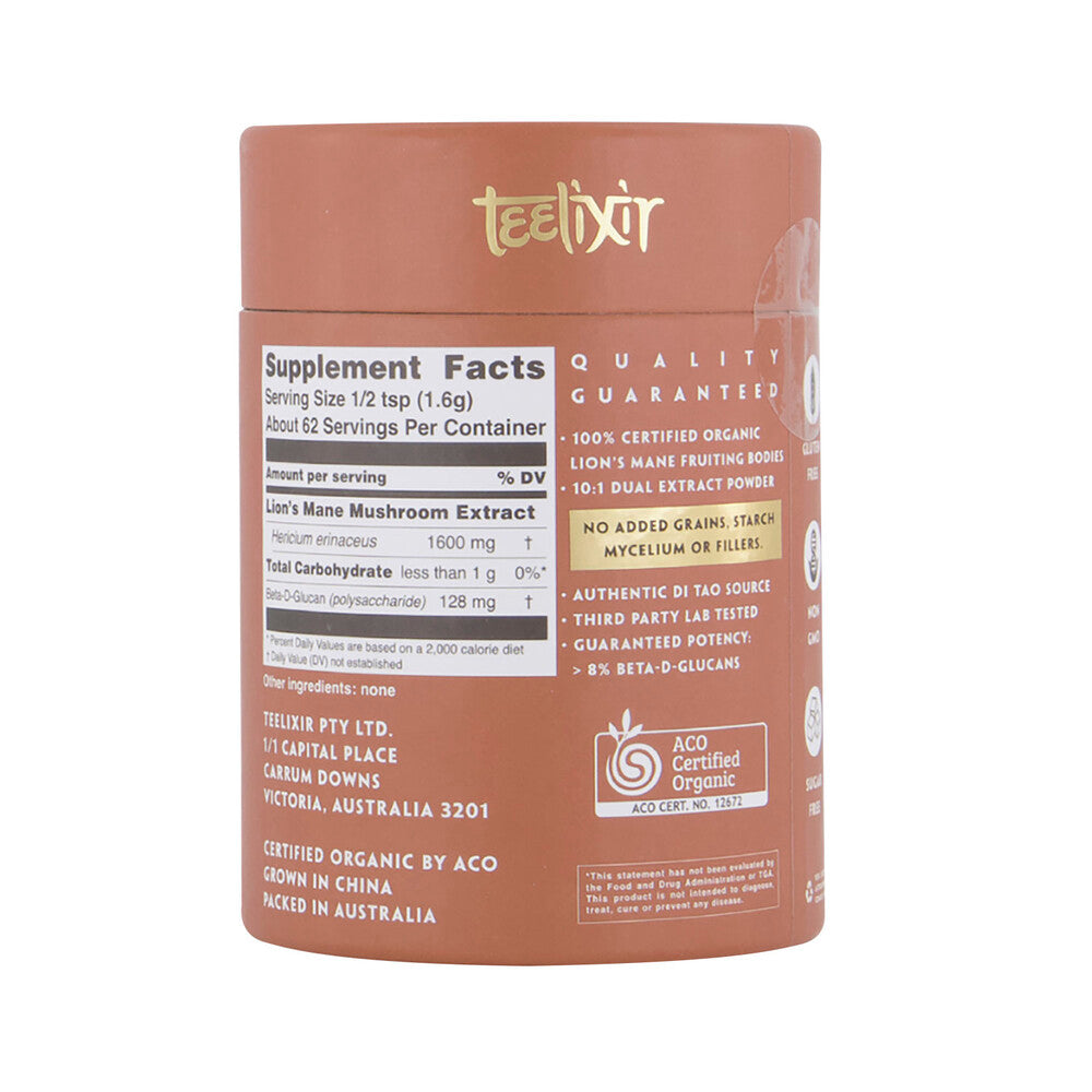 Teelixir Lion'S Mane Mushroom - 100g