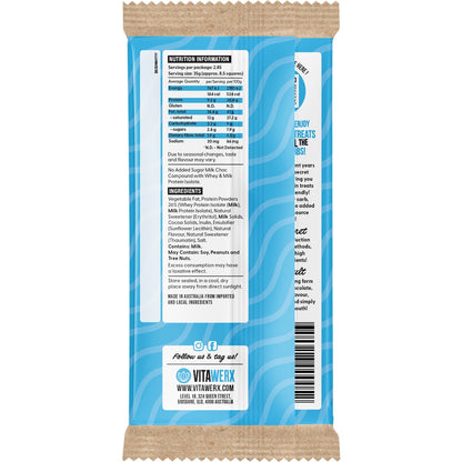 Vitawerx Protein Milk Chocolate Block 100g