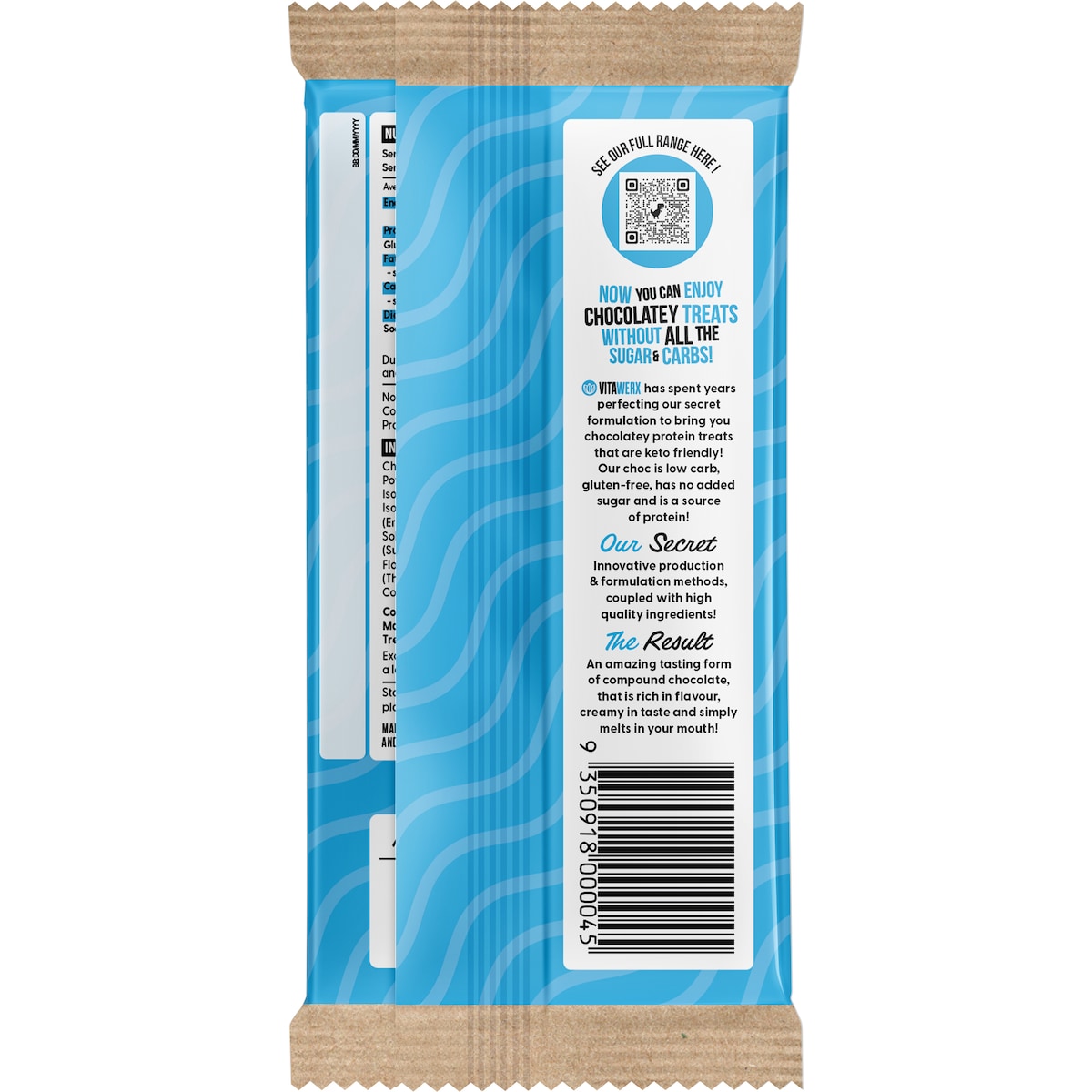 Vitawerx Protein Milk Chocolate Block 100g