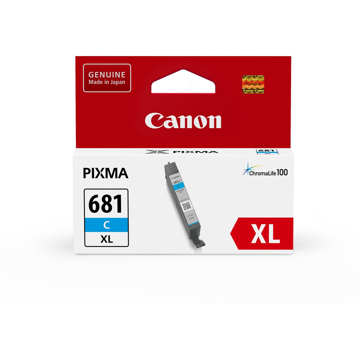 Canon Ink Cartridge Cli681xlc Cyan Xl Each