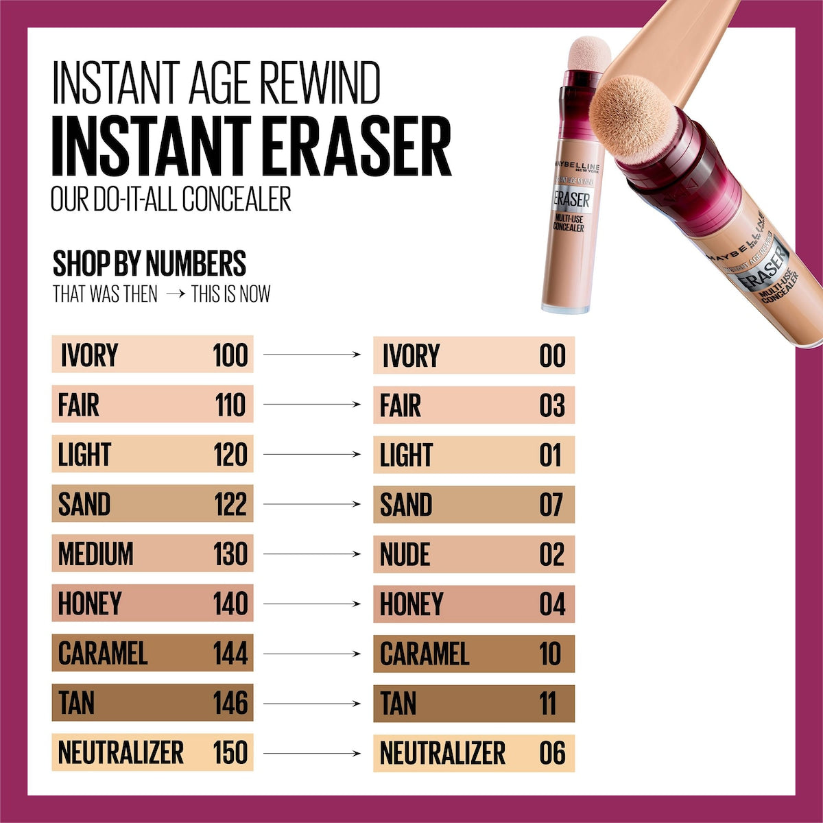 Maybelline Instant Age Rewind Concealer Ivory 00 Each