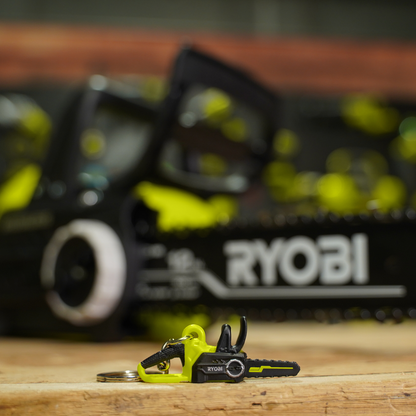 Ryobi Mini S Chainsaw Keyring - 58 x 73mm