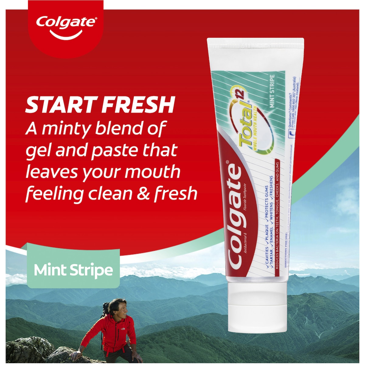 Colgate Total Active Prevention Mint Stripe Toothpaste 115g