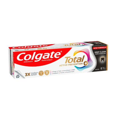 Colgate Total Active Prevention Deep Clean With Charcoal Toothpaste 115g