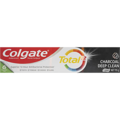 Colgate Total Active Prevention Deep Clean With Charcoal Toothpaste 115g