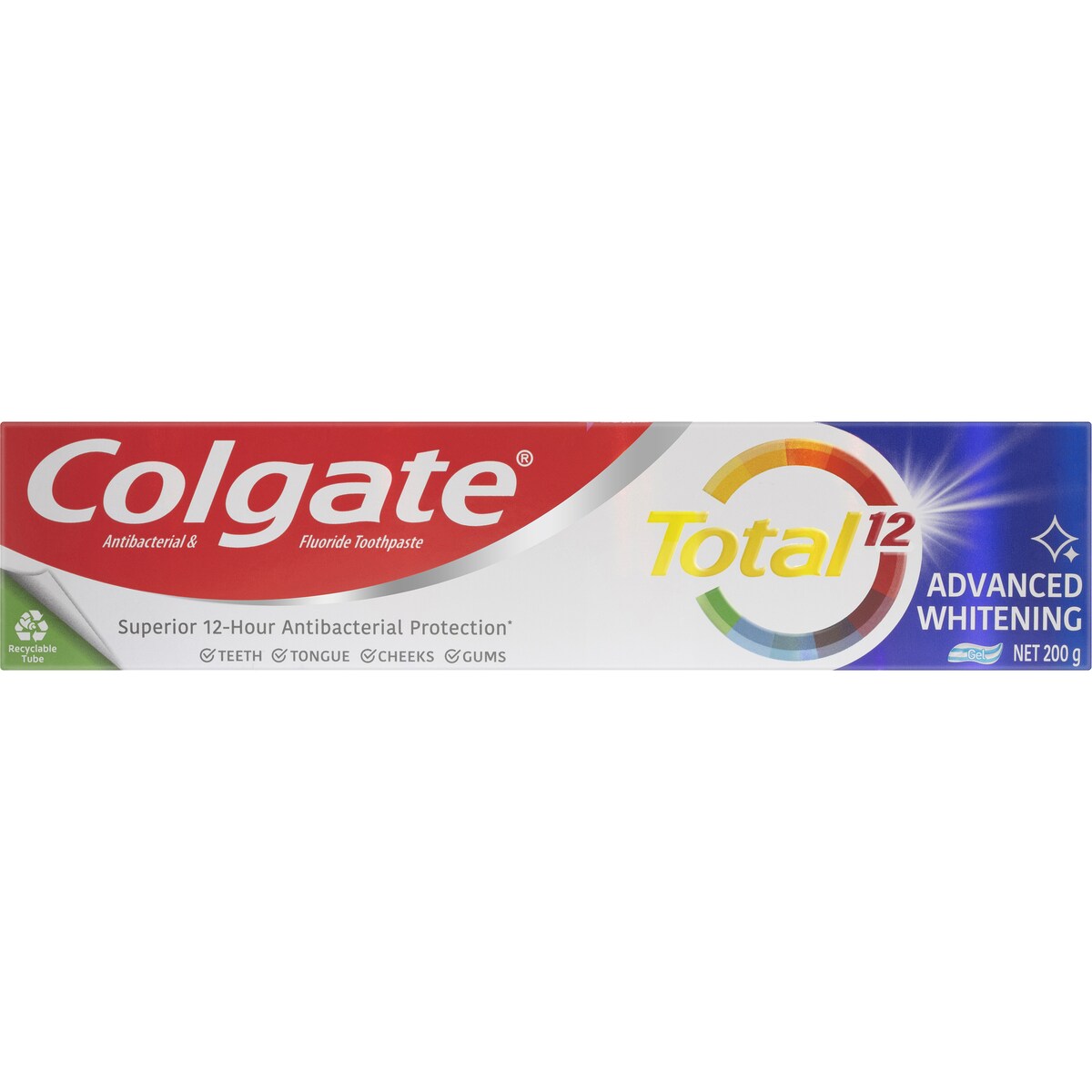 Colgate Antibacterial Toothpaste Total Advanced Whitening 200g