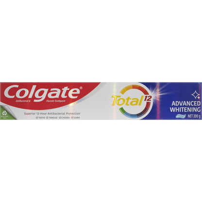Colgate Antibacterial Toothpaste Total Advanced Whitening 200g