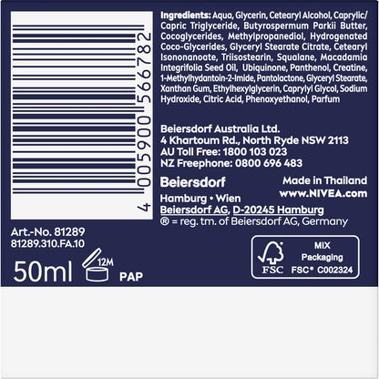 Nivea Q10 Anti Wrinkle Night Cream Anti Ageing Moisturiser 50ml