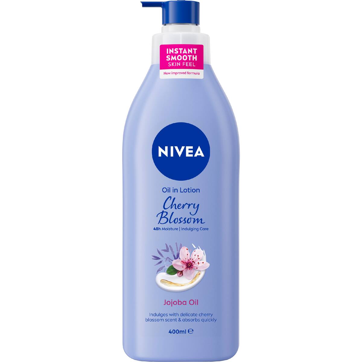 Nivea Cherry Blossom & Jojoba Oil Body Lotion 48hr Moisture 400ml