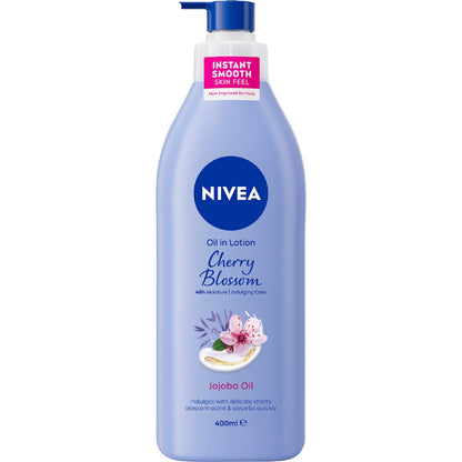 Nivea Cherry Blossom & Jojoba Oil Body Lotion 48hr Moisture 400ml