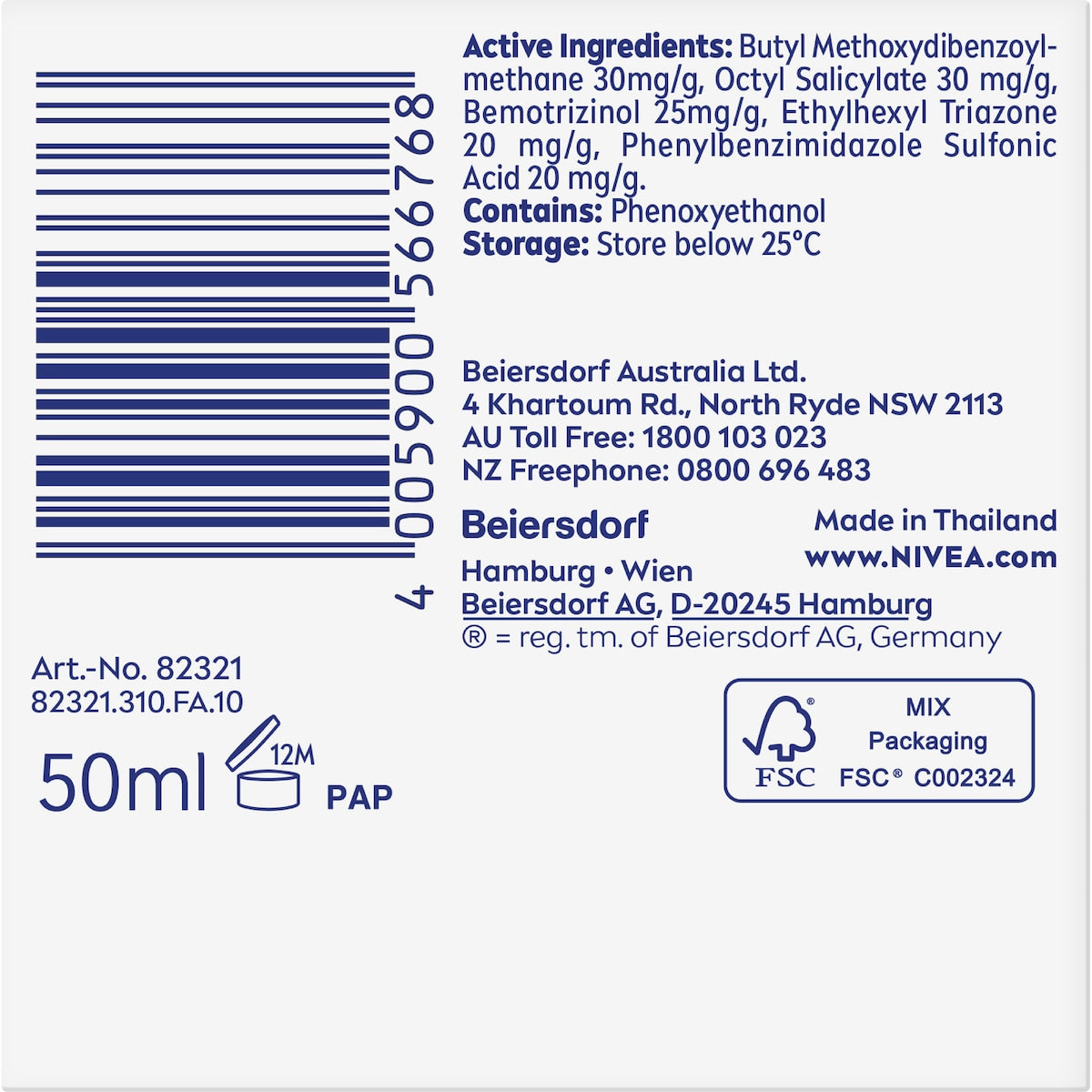 Nivea Q10 Anti Wrinkle Day Cream Moisturiser Spf 30 50ml