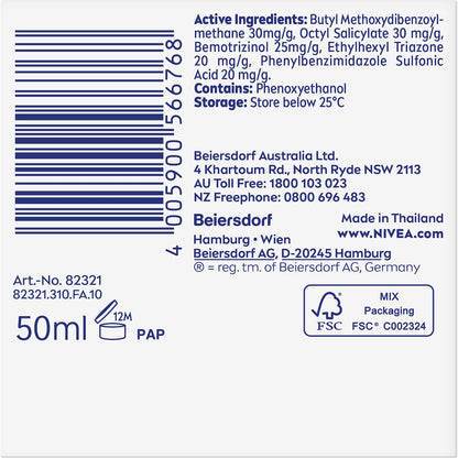 Nivea Q10 Anti Wrinkle Day Cream Moisturiser Spf 30 50ml
