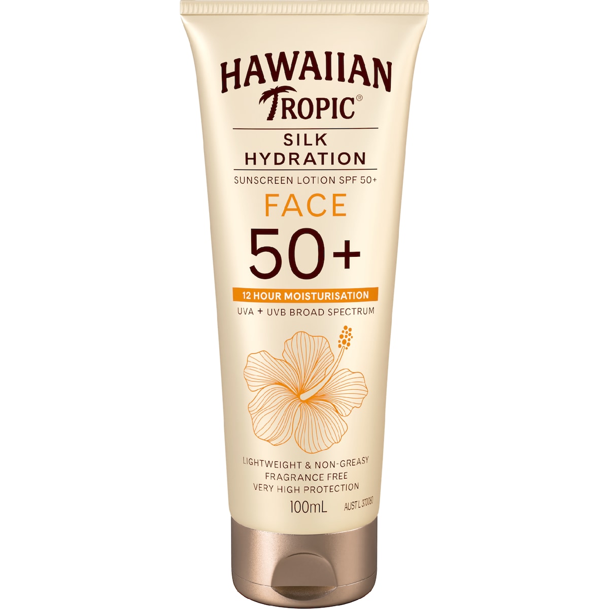 Hawaiian Tropic Spf 50+ Silk Hydration Face Sunscreen Lotion 100ml