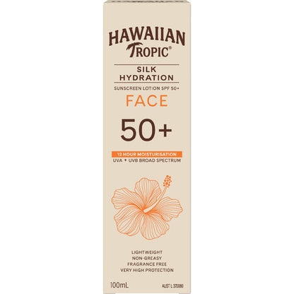 Hawaiian Tropic Silk Hydration Face Spf50+ 100ml