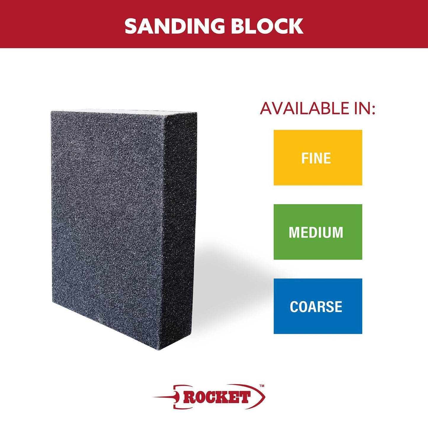 Rocket Medium Sanding Sponge - 70 x 25mm