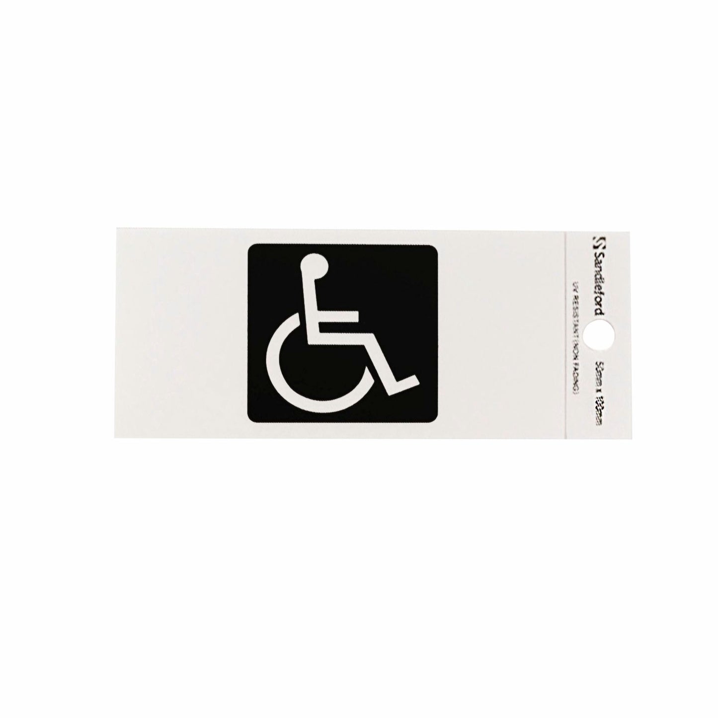 Sandleford Disabled Symbol Sign - 100 x 50mm