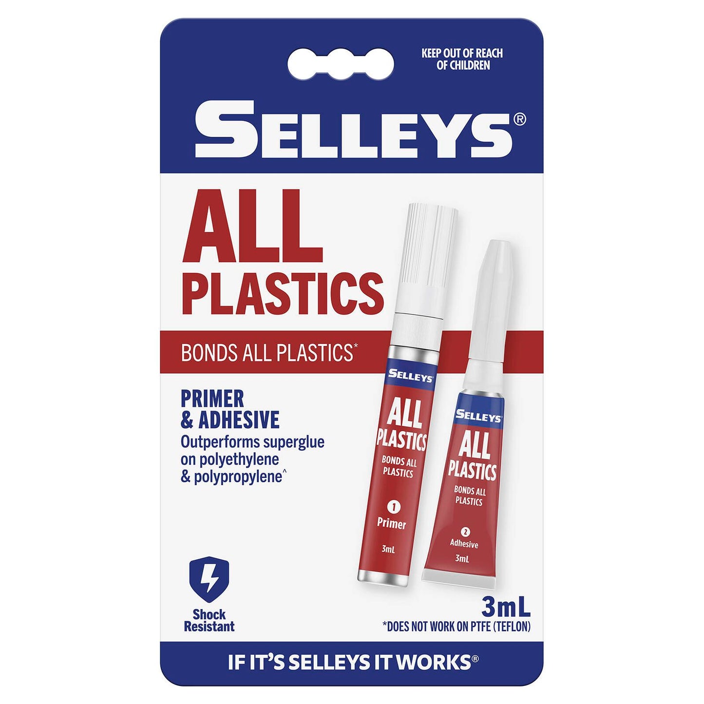 Selleys All Plastics Glue - 3ml