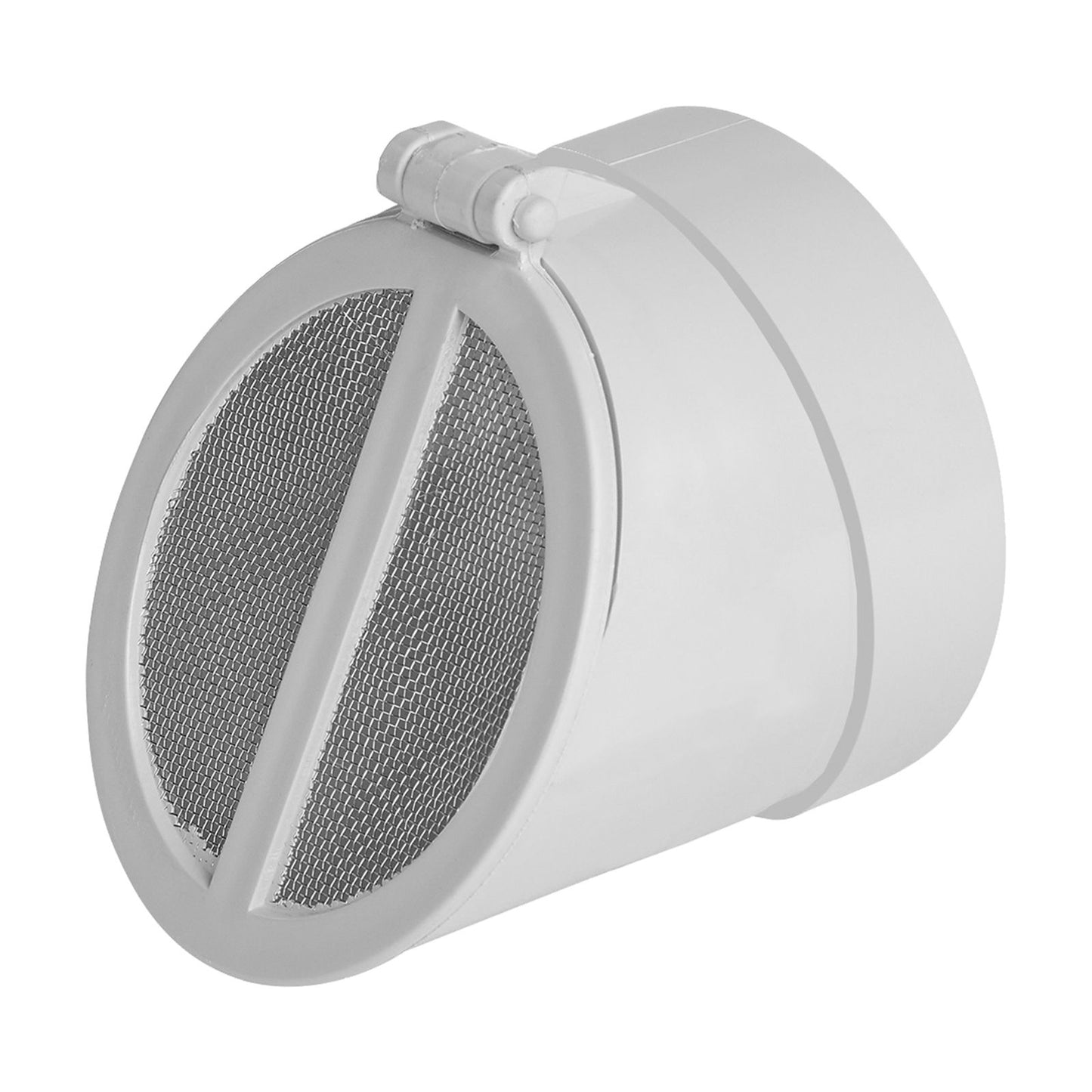 Rain Harvesting F Vented Screen Flap Valve - 90mm - Grey