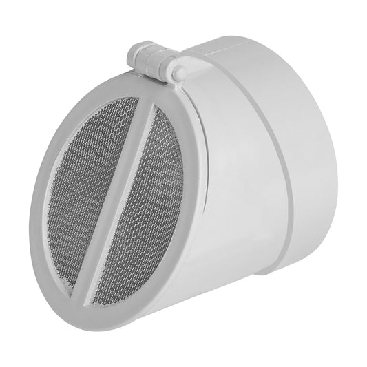 Rain Harvesting F Vented Screen Flap Valve 90mm Grey