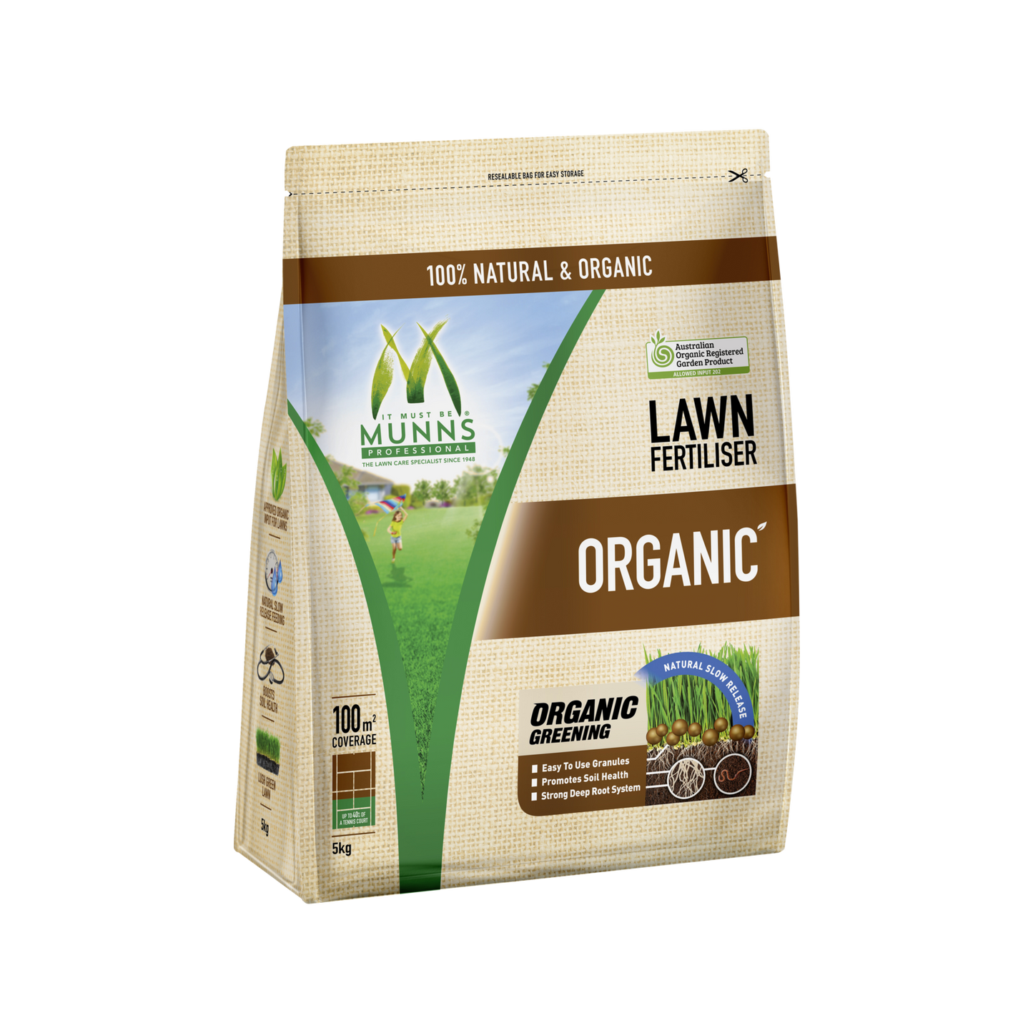 Munns Professional Lawn Fertiliser - 5kg