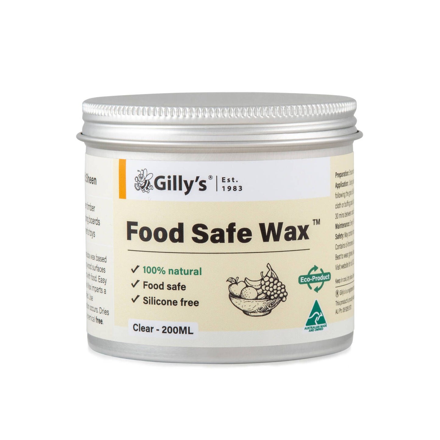 Gilly's Food Safe Wax - 200ml