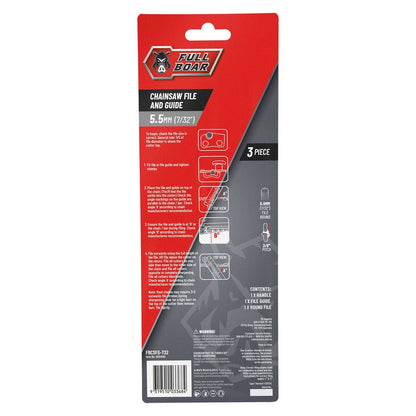 Full Boar Chainsaw File and Guide - 5.5mm