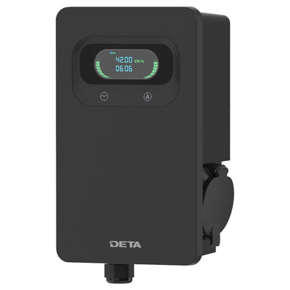 Deta EV Wall Charger - 7kW 32A - 1 Phase - Black