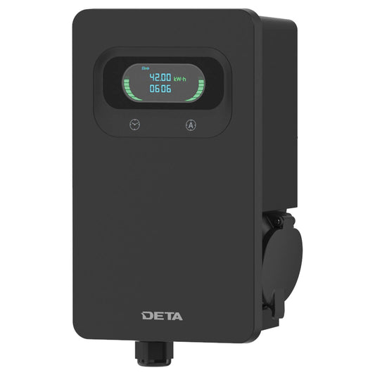 Deta EV Wall Charger - 7kW 32A - 1 Phase - Black