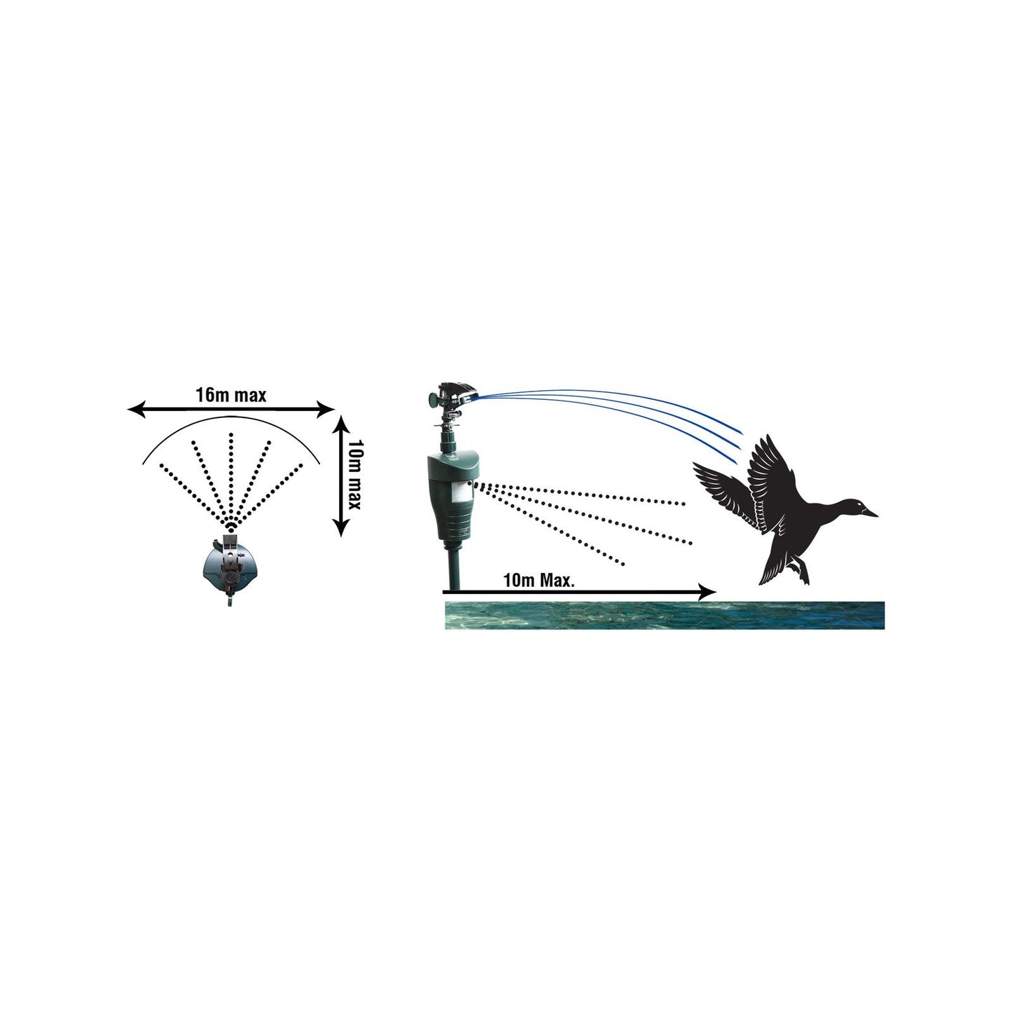 Sureguard Scarecrow Motion Activated Water Spray Animal Repellent