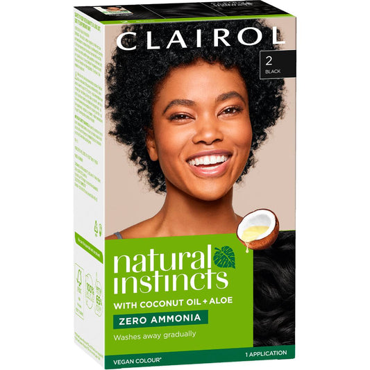 Clairol Natural Instincts 2 Midnight Black Semi Permanent Each