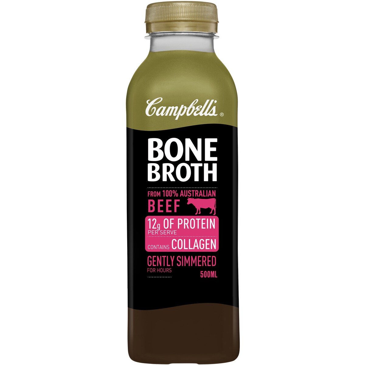 Campbells Bone Broth Beef Beef 500mL