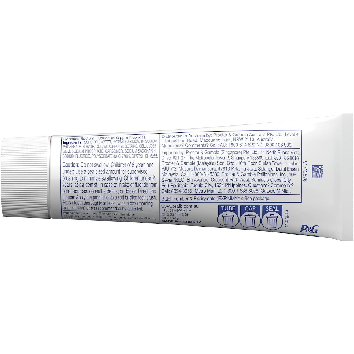 Oral-b Kids Frozen 3+ Years Mild Fresh Fruity Toothpaste 92g