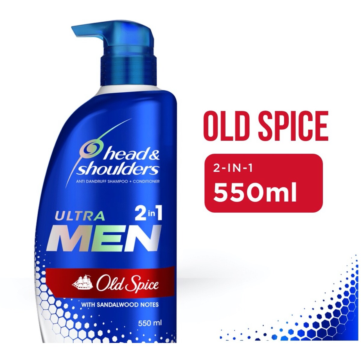 Head & Shoulders Ultramen Old Spice 2in1 Dandruff Shampoo & Conditioner 550ml