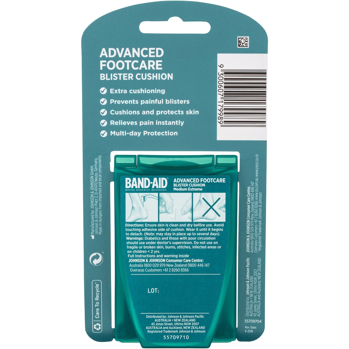 Band-aid Footcare Blister Cushion Medium 5 Pack