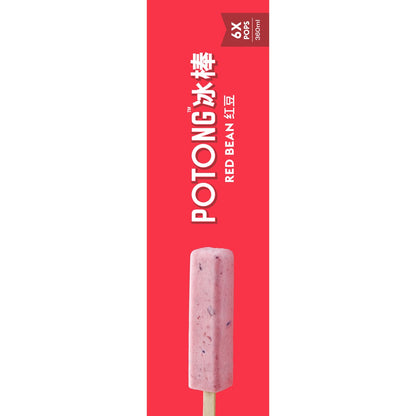 Potong Coconut Milk & Red Bean Pops 6 Pack