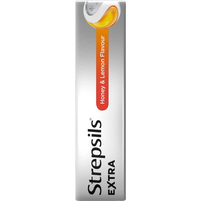 Strepsils Extra Honey & Lemon Sore Throat Fast Numb Lozenges 16 Pack