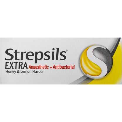 Strepsils Extra Honey & Lemon Sore Throat Fast Numb Lozenges 36 Pack