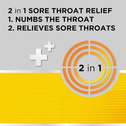 Strepsils Extra Honey & Lemon Sore Throat Fast Numb Lozenges 36 Pack