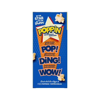 Poppin Triple Butter Microwave Popcorn - 400g
