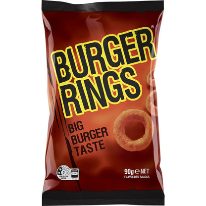 Burger Rings Tangy Snacks 90g