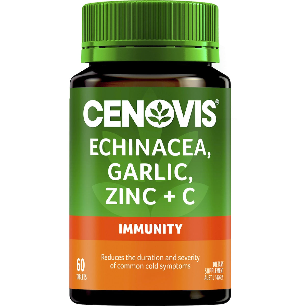 Cenovis Echinacea Garlic Zinc & Vitamin C For Immune Support 60 Pack