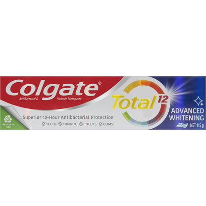 Colgate Antibacterial Toothpaste Total Advanced Whitening 115g