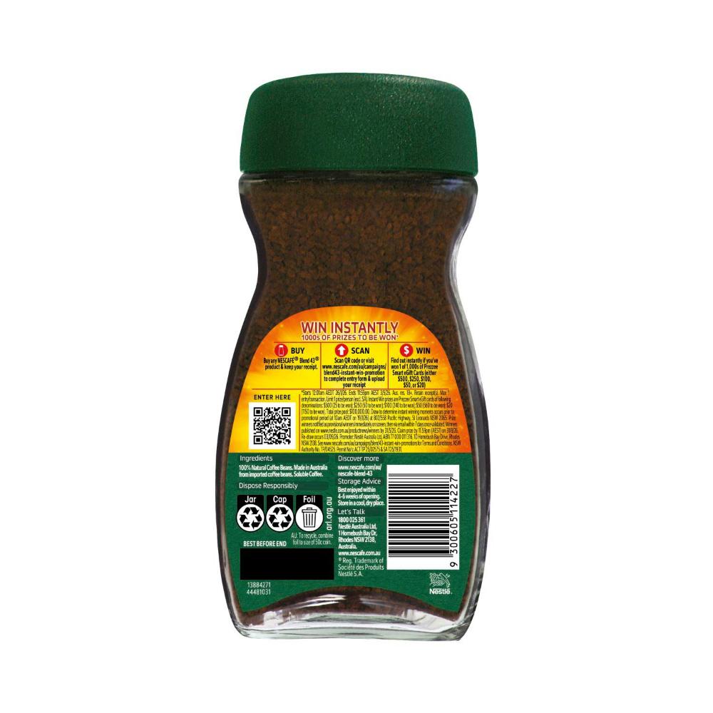 Nescafe Blend 43 Espresso Instant Coffee - 150g