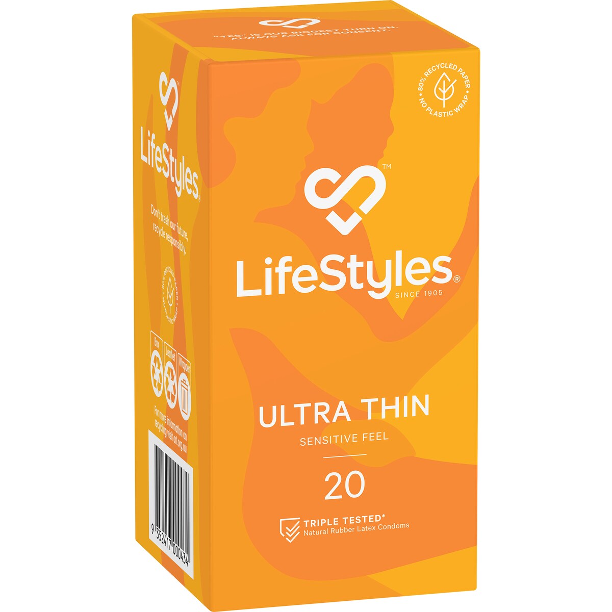 Lifestyles Condoms Ultra Thin 20 pack
