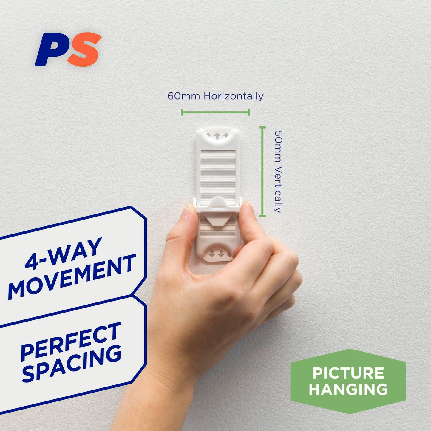 Permastik Adjustable Picture Hook - 2kg - 2 Pack