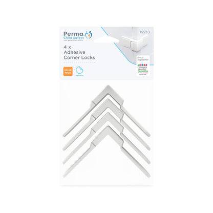 Perma Child Safety Corner Drawer Locks - 4 Pack